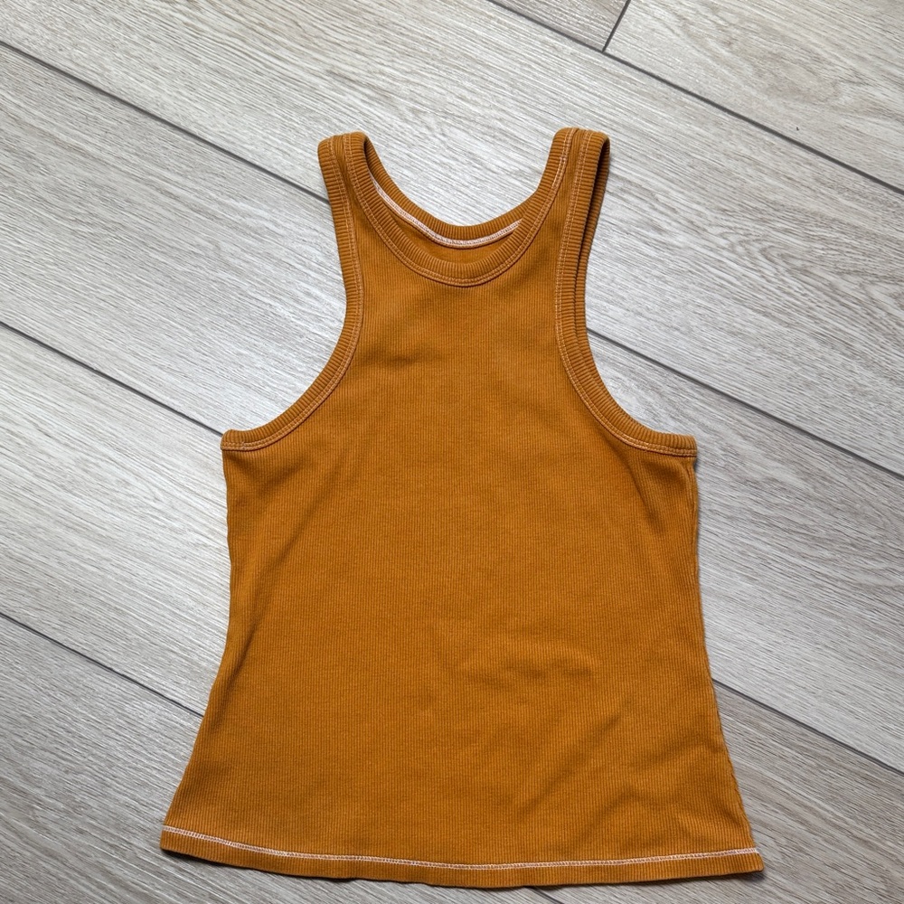 Everlane The Ribbed Cutaway Tank Size S Organic Cotton Basic Fall